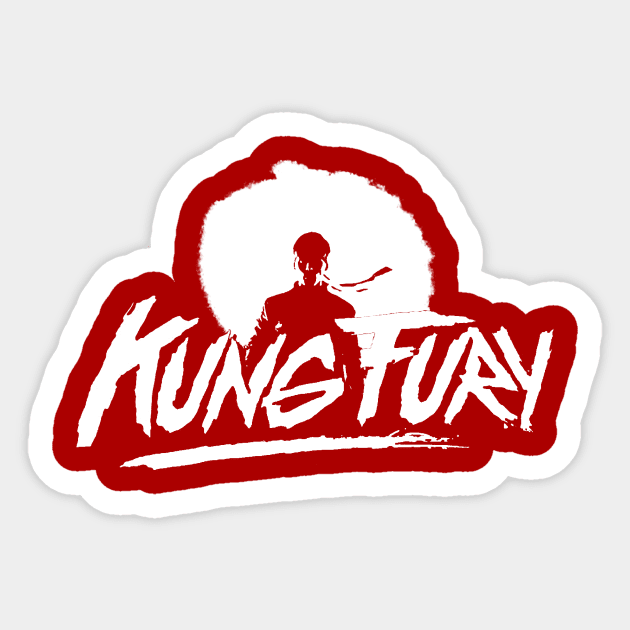 Kung Fury Sticker by Smidge_Crab